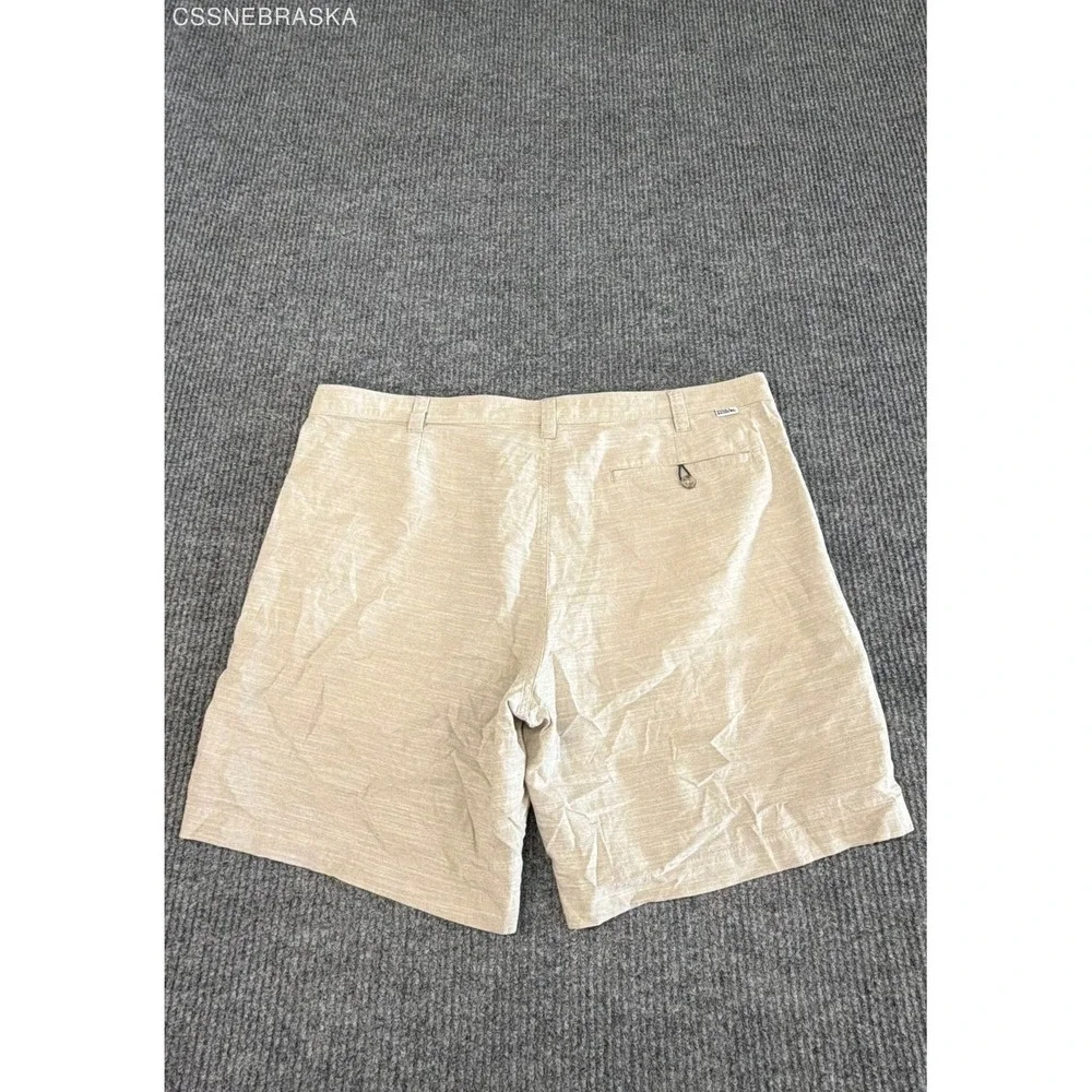 Eddie Bauer Men's Tan Specialty Dyed‎ Cotton Slub Utility Shorts Sz 38